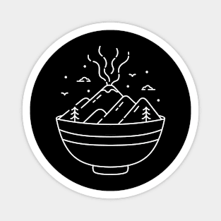 Ramen Bowl and The Volcano Magnet